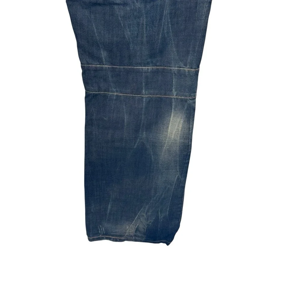 SYN Men's‎ Jeans Prankster Straight Fit Trousers Cotton Hi-Rise Dirty Blue 40X34